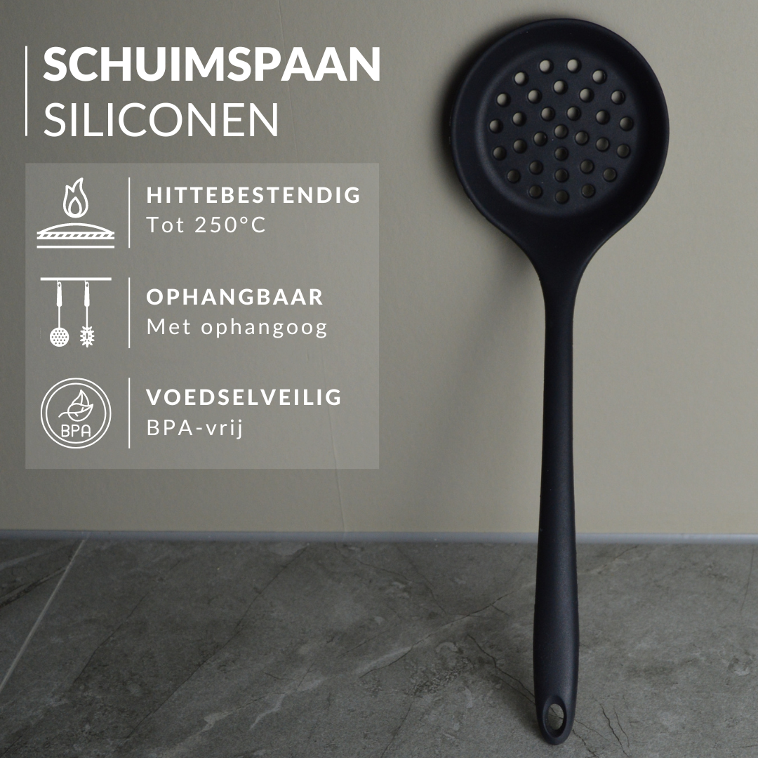 Sfeerfoto1_ Schuimspaan Siliconen_ Opscheplepels_ Opscheplepel