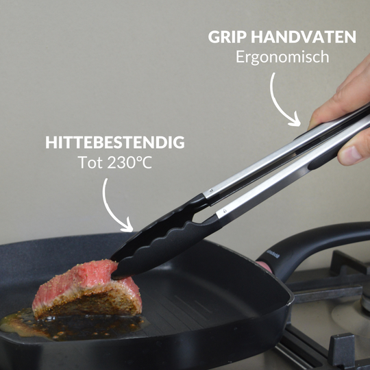 2 stuks kokpincet keuken, kooktang roestvrij staal in 20 cm en 30 cm, grillpincet, pincet, tang, precisie, gekartelde punten, vleespincet voor keuken, barbecue, restaurant